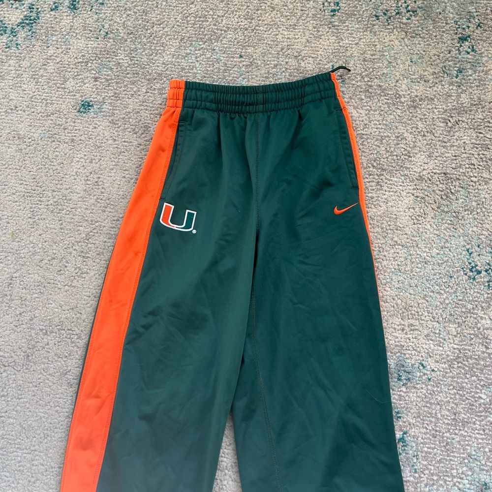 University of Miami green Sweats Jogger Sweatpants Mens 16-18